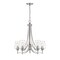 Z-Lite Joliet 5 Light Chandelier, Brushed Nickel & Clear 473-5BN - alternate 1